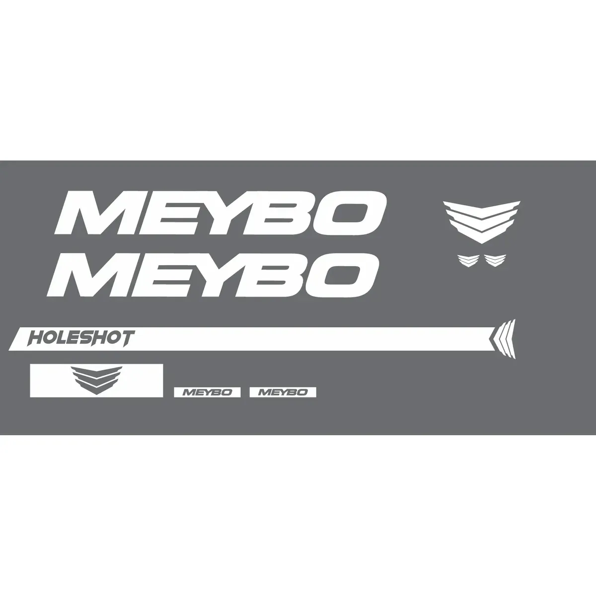 Meybo Holeshot Decal Kit White